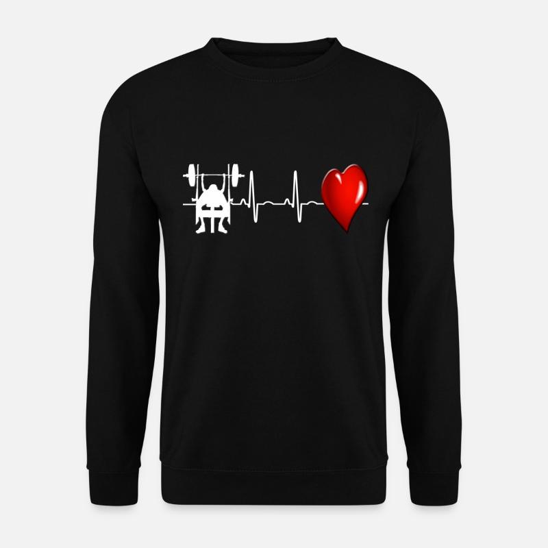 bench press - Unisex Sweatshirt - black