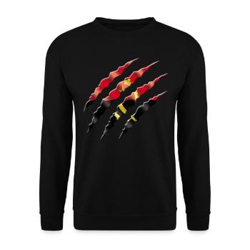 Angola - Unisex Sweatshirt - black - Front - Alina (178cm) & Michal (187cm)