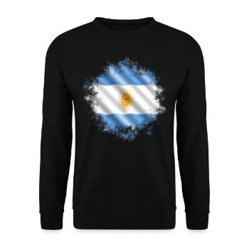 Argentinien - Unisex Pullover - Schwarz - Vorne - Alina (178cm) & Michal (187cm)