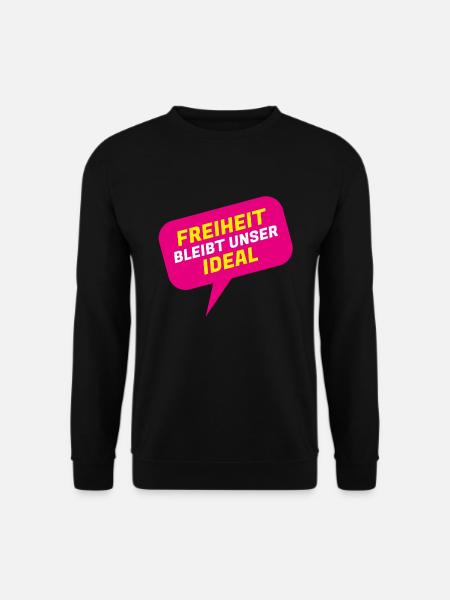 Freiheit bleibt unser Ideal - FDP JuLis Liberal - Unisex Pullover - Schwarz