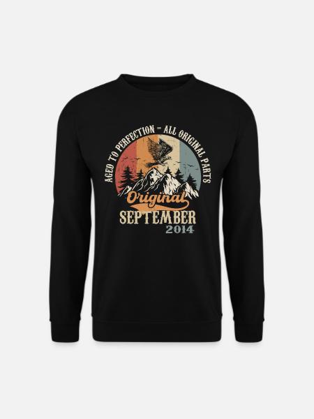 Né Septembre 2014 Anniversaire Septembre2014 - Sweat-shirt Unisexe - noir