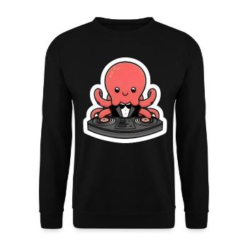 Octo DJ - Unisex Sweatshirt - black - Front - Alina (178cm) & Michal (187cm)