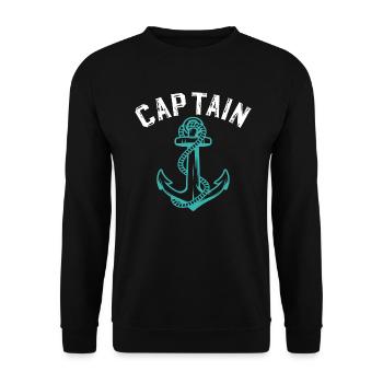 Kapitän Captain Anker - Unisex Sweatshirt - black - Front - Alina (178cm) & Michal (187cm)