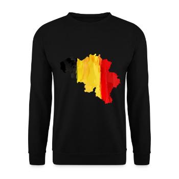 Belgien - Unisex Pullover - Schwarz - Vorne - Alina (178cm) & Michal (187cm)