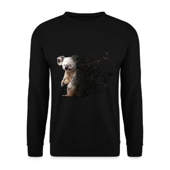 Koala - Unisex Sweatshirt - black - Front - Alina (178cm) & Michal (187cm)