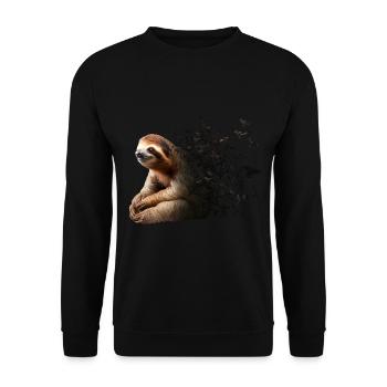 Faultier - Unisex Pullover - Schwarz - Vorne - Alina (178cm) & Michal (187cm)