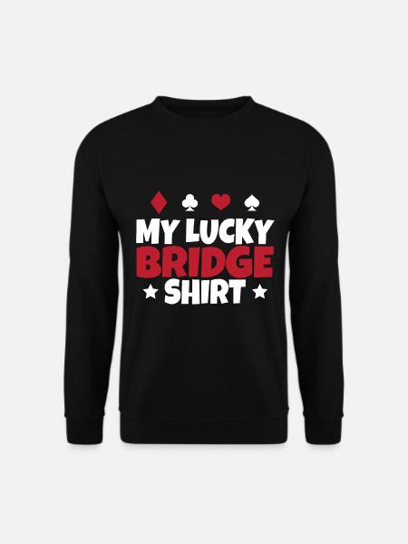 Bridge Card Game Gift - Unisex Sweatshirt - black