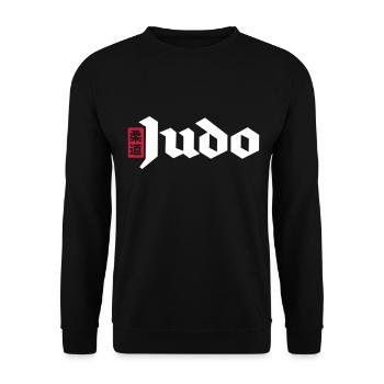 judo - Unisex Sweatshirt - black - Front - Alina (178cm) & Michal (187cm)