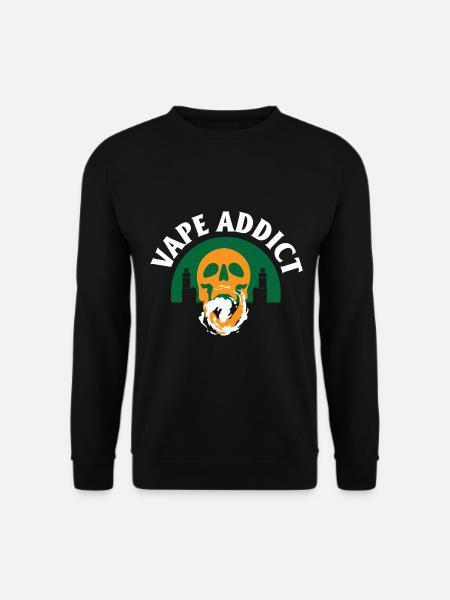 E-Zigarette E-Shisha Dampf Liquid - Unisex Pullover - Schwarz