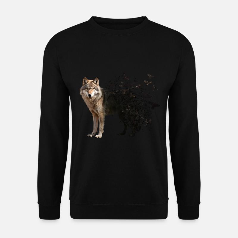 Wolf - Unisex Sweatshirt - black