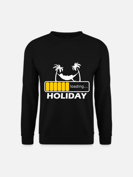 Holiday Loading - Strand Urlaub Reise Strandurlaub - Unisex Pullover - Schwarz