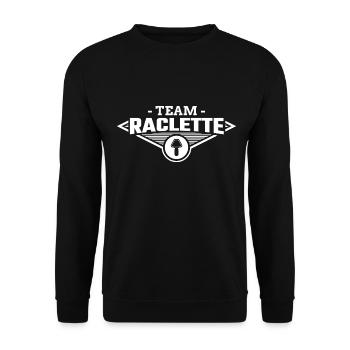 Raclette Team - Unisex Pullover - Schwarz - Vorne - Alina (178cm) & Michal (187cm)