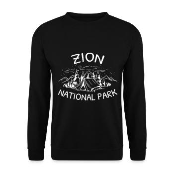 États-Unis États-Unis Parc national - Sweat-shirt Unisexe - noir - Devant - Alina (178cm) & Michal (187cm)