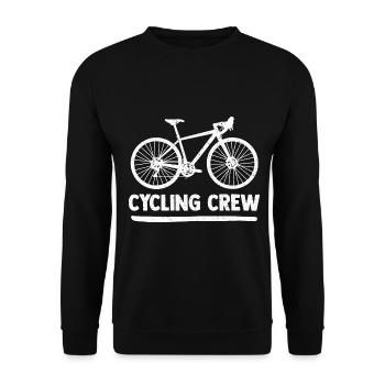 Road Bike Bicycle Road Cyclist Cycling Cyclist - Unisex Sweatshirt - black - Front - Alina (178cm) & Michal (187cm)