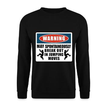 Parkour Freerunning Traceur - Unisex Pullover - Schwarz - Vorne - Alina (178cm) & Michal (187cm)