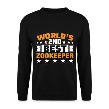 Zoowärter - Unisex Pullover - Schwarz - Vorne - Alina (178cm) & Michal (187cm)