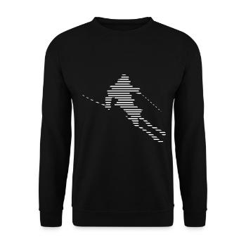 Skifahren - (23) - Unisex Pullover - Schwarz - Vorne - Alina (178cm) & Michal (187cm)