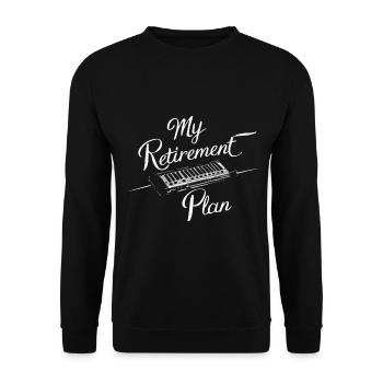 Cadeau de jeu d’harmonica - Sweat-shirt Unisexe - noir - Devant - Alina (178cm) & Michal (187cm)