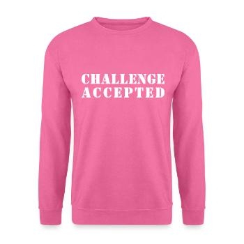 DÉFI ACCEPTÉ - Sweat-shirt Unisexe - rose - Devant