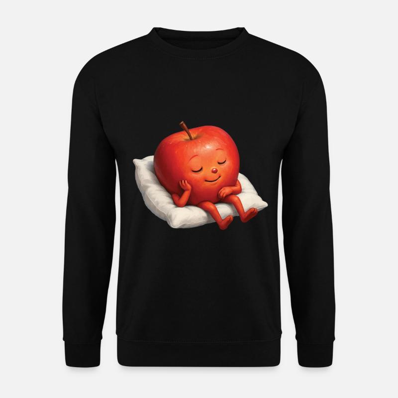 Apfel - Unisex Pullover - Schwarz
