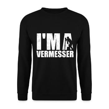 Je suis un ingénieur géomètre géomètre - Sweat-shirt Unisexe - noir - Devant - Alina (178cm) & Michal (187cm)