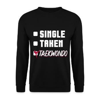 TKD Korean Martial Arts Tae Kwon - Unisex Pullover - Schwarz - Vorne - Alina (178cm) & Michal (187cm)