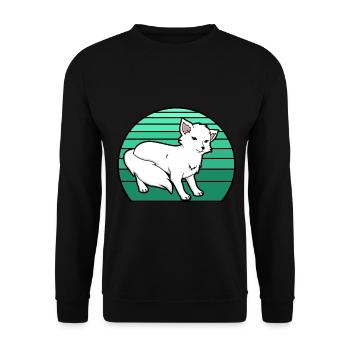 Polarfuchs - Unisex Pullover - Schwarz - Vorne - Alina (178cm) & Michal (187cm)