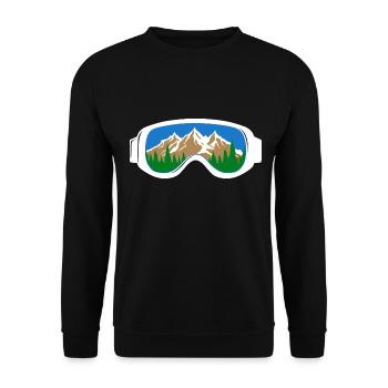 Ski Snowboard Skibrille Ski Wintersport - Unisex Pullover - Schwarz - Vorne - Alina (178cm) & Michal (187cm)