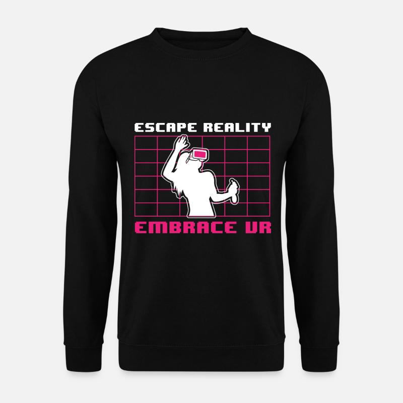 VR Glasses Virtual Reality Gaming - Unisex Sweatshirt - black