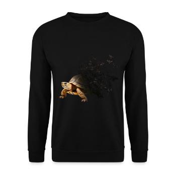 Turtle - Unisex Sweatshirt - black - Front - Alina (178cm) & Michal (187cm)