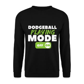 Gift for Dodgeball Players - Unisex Sweatshirt - black - Front - Alina (178cm) & Michal (187cm)