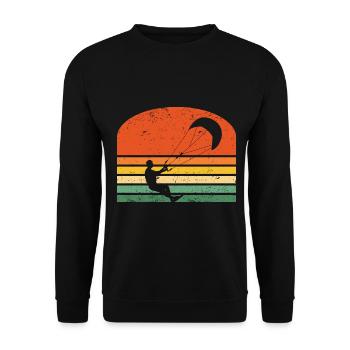 Kitesurfing - Unisex Pullover - Schwarz - Vorne - Alina (178cm) & Michal (187cm)