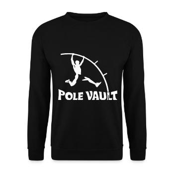 Stabhochspringer-Geschenk - Unisex Pullover - Schwarz - Vorne - Alina (178cm) & Michal (187cm)