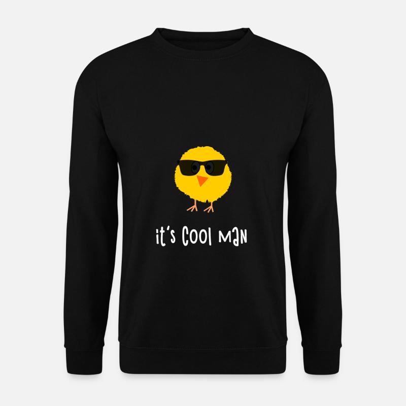 Süßes Küken mit Sonnenbrille Spruch Geschenk Spaß - Unisex Pullover - Schwarz