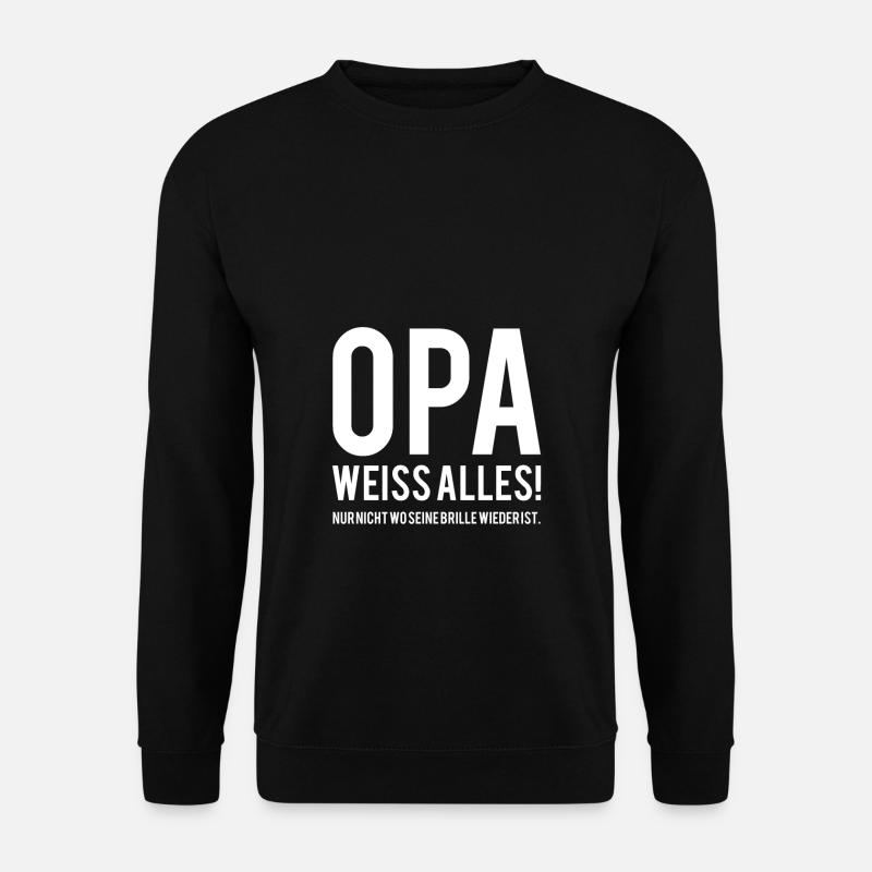 Opa - Unisex Pullover - Schwarz