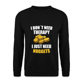 Nuggets - Unisex Pullover - Schwarz - Vorne - Alina (178cm) & Michal (187cm)
