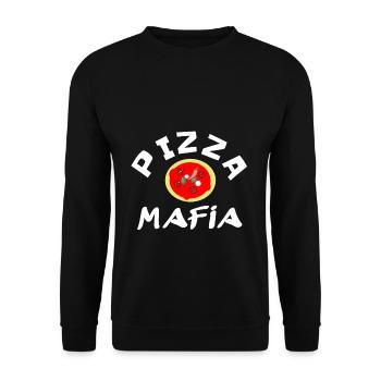 Pizza Mafia idée de cadeau T-shirt - Sweat-shirt Unisexe - noir - Devant - Alina (178cm) & Michal (187cm)
