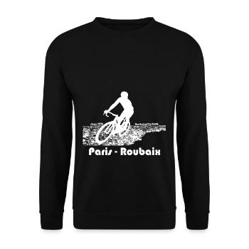 Paris - Roubaix - Sweat-shirt Unisexe - noir - Devant - Alina (178cm) & Michal (187cm)