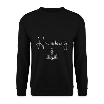 Hambourg - Sweat-shirt Unisexe - noir - Devant - Alina (178cm) & Michal (187cm)