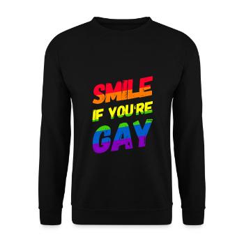 Homosexualität LGBT CSD Gay Pride - Unisex Pullover - Schwarz - Vorne - Alina (178cm) & Michal (187cm)