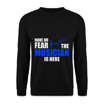 Musician - Unisex Sweatshirt - black - Front - Alina (178cm) & Michal (187cm)