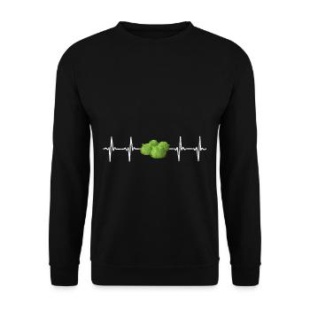 Salad Frequency - Unisex Sweatshirt - black - Front - Alina (178cm) & Michal (187cm)