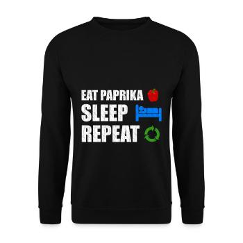 Paprika - Unisex Sweatshirt - black - Front - Alina (178cm) & Michal (187cm)