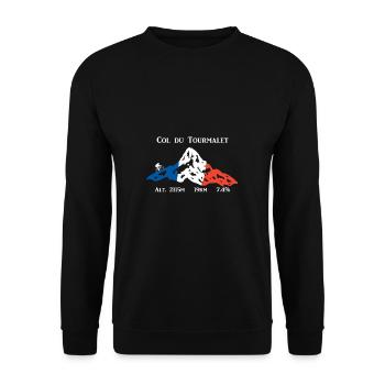 Tourmalet - Unisex Sweatshirt - black - Front - Alina (178cm) & Michal (187cm)