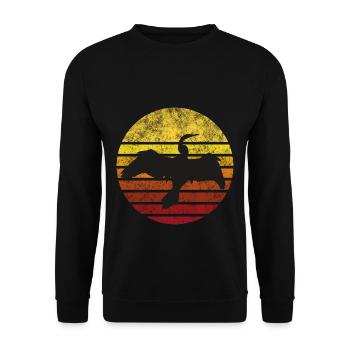 Cormoran au coucher du soleil - Sweat-shirt Unisexe - noir - Devant - Alina (178cm) & Michal (187cm)
