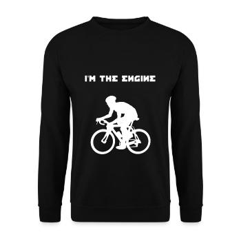 I am the motor bike - Unisex Sweatshirt - black - Front - Alina (178cm) & Michal (187cm)