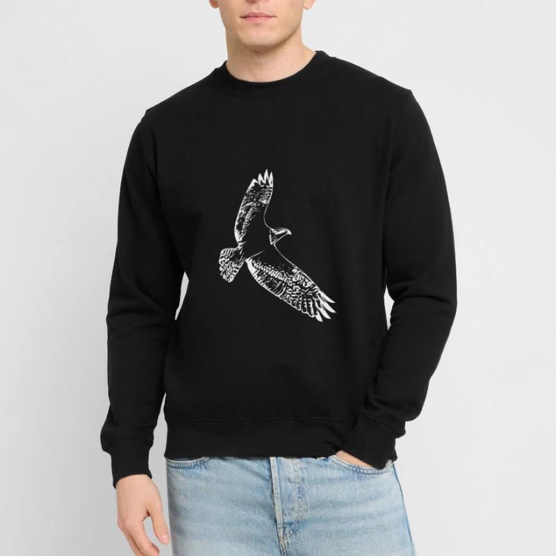 Faucon en vol Sweat-shirt Unisexe