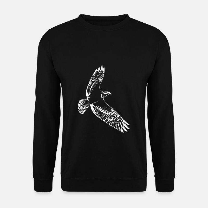 Hawk in flight - Unisex Sweatshirt - black