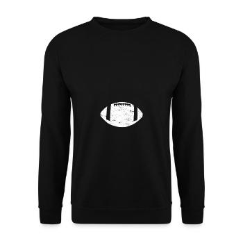 American Football - Unisex Pullover - Schwarz - Vorne - Alina (178cm) & Michal (187cm)
