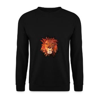 Idée cadeau cadeau Lion - Sweat-shirt Unisexe - noir - Devant - Alina (178cm) & Michal (187cm)